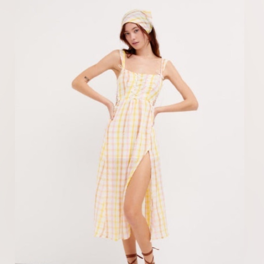 For Love and Lemons Rue Midi Dress - Small